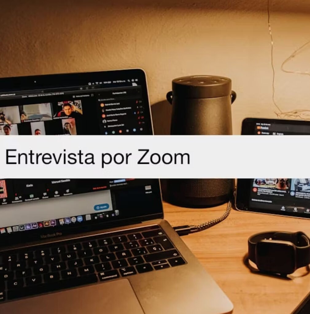 imagen de entrevista por zoom